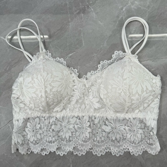 NWOT Women’s Floral Lace Wireless Bralettes With Removable Pads 34D 36C 38A 38B - Picture 7 of 16